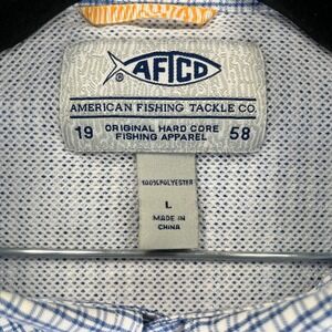 AFCO Fishing/tackle men L Shirt new without tags Vented Button down Short Sleeve